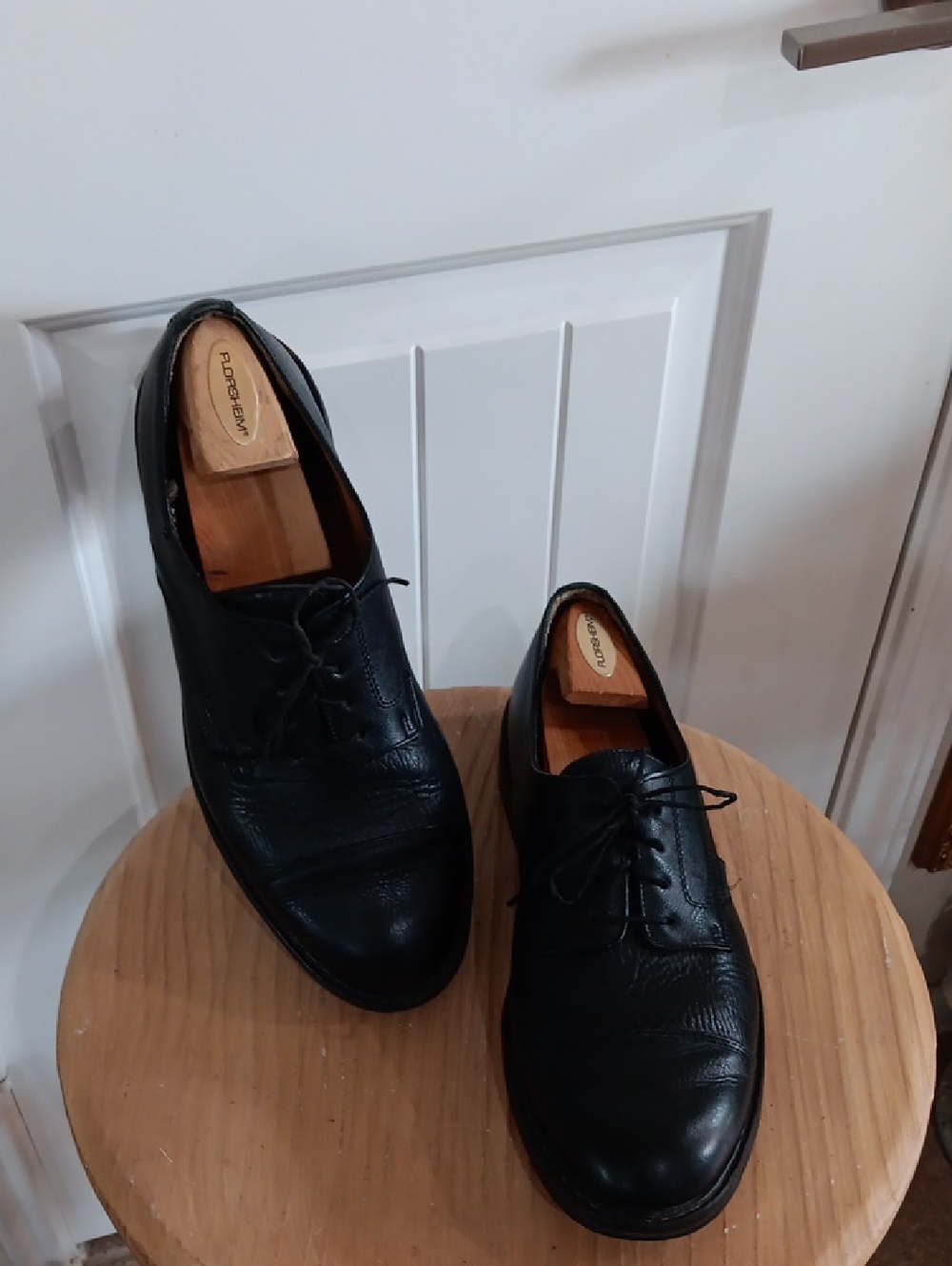 Mephisto Marlon Black Leather Cap Toe Oxford Dress Shoes Men’s [12]